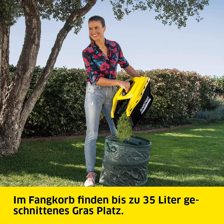 Kärcher 18 V Akku-Rasenmäher LMO 18-33, Schnittbreite: 33 cm, verstellbare Schnitthöhe: 35-65 mm, Mu