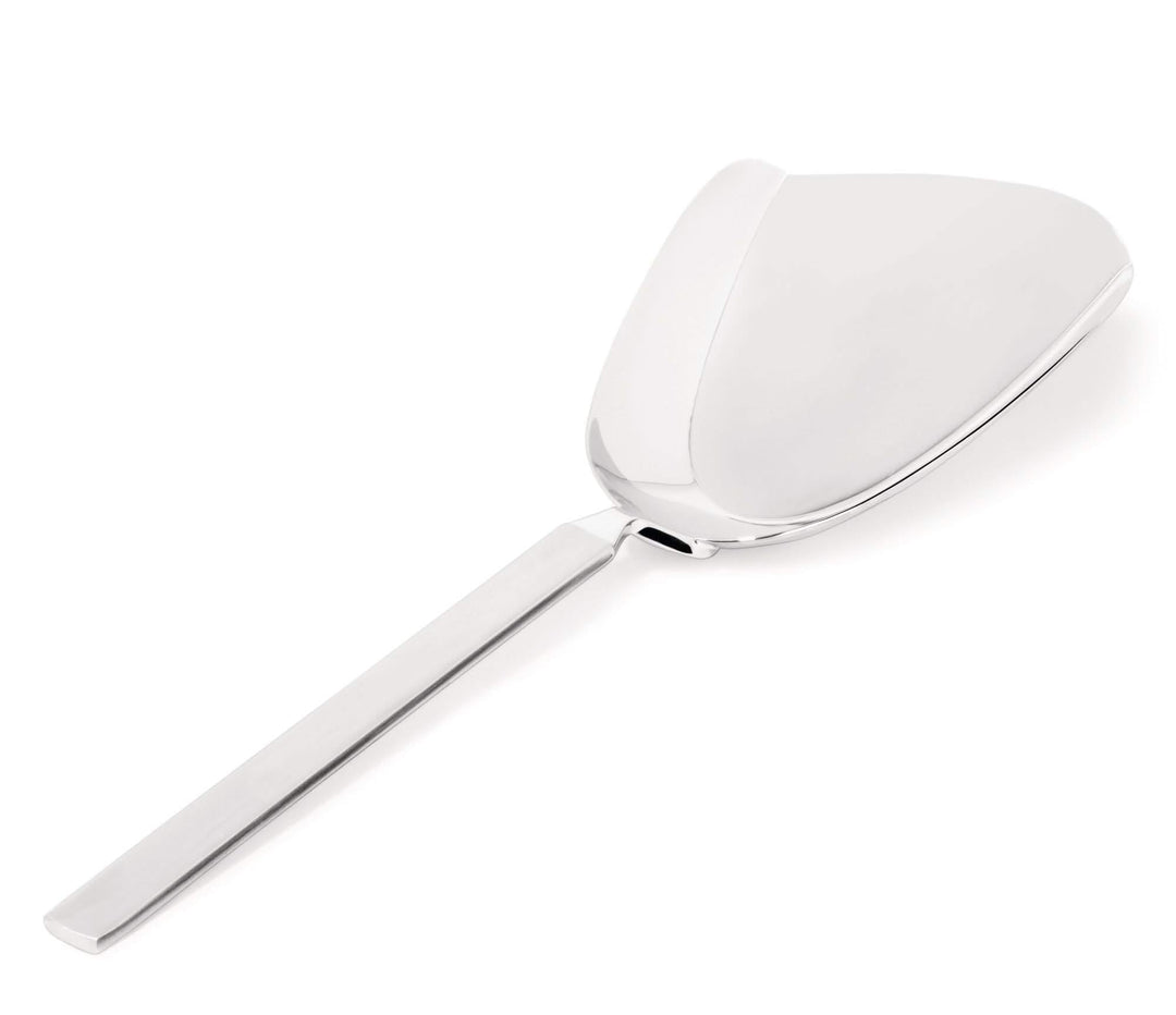 Alessi "Dry", Risottoservierlöffel aus Edelstahl Glänzend Poliert mit Mattiertem Griff, 27 x 28 x 9