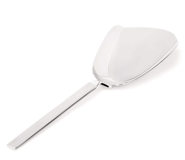 Alessi "Dry", Risottoservierlöffel aus Edelstahl Glänzend Poliert mit Mattiertem Griff, 27 x 28 x 9