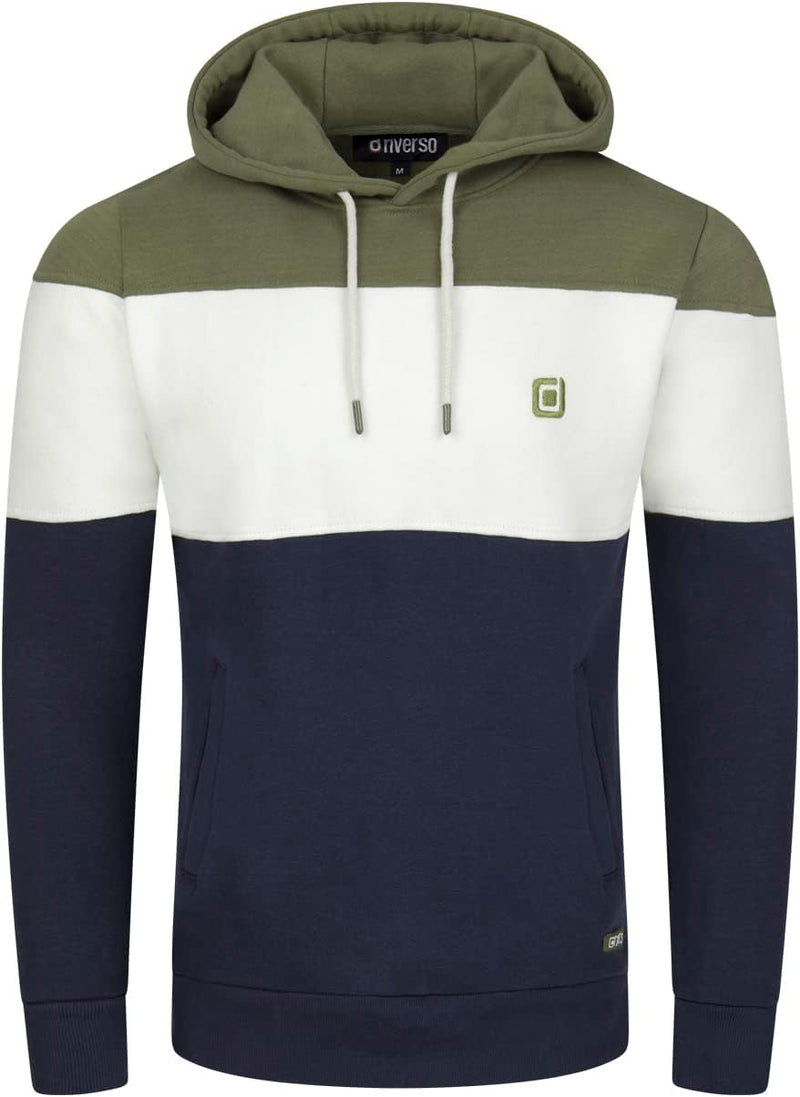 riverso Herren Kapuzenpullover RIVRemo Hoodie Sweatshirt Pullover Kapuze Kängurutaschen Regular Fit