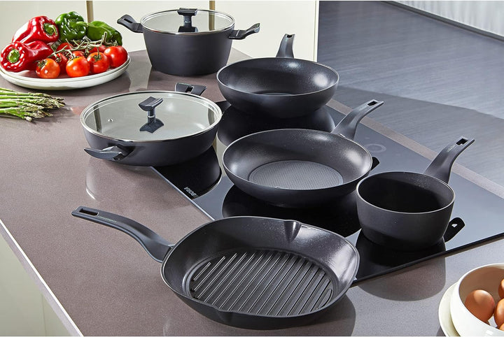 Moneta Nova Stieltopf, Aluminium, Schwarz, 24 cm, 2, 24 cm