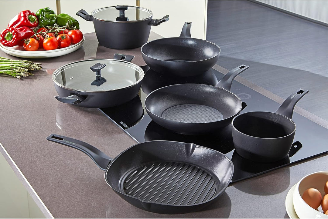 Moneta Nova Grillpfanne, Aluminium, Schwarz, 28 cm