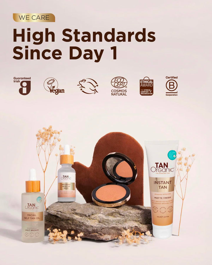 TanOrganic Selbstbräunungslotion, Selbstbräuner Zertifiziert Bio Natürlich Vegan 100ml