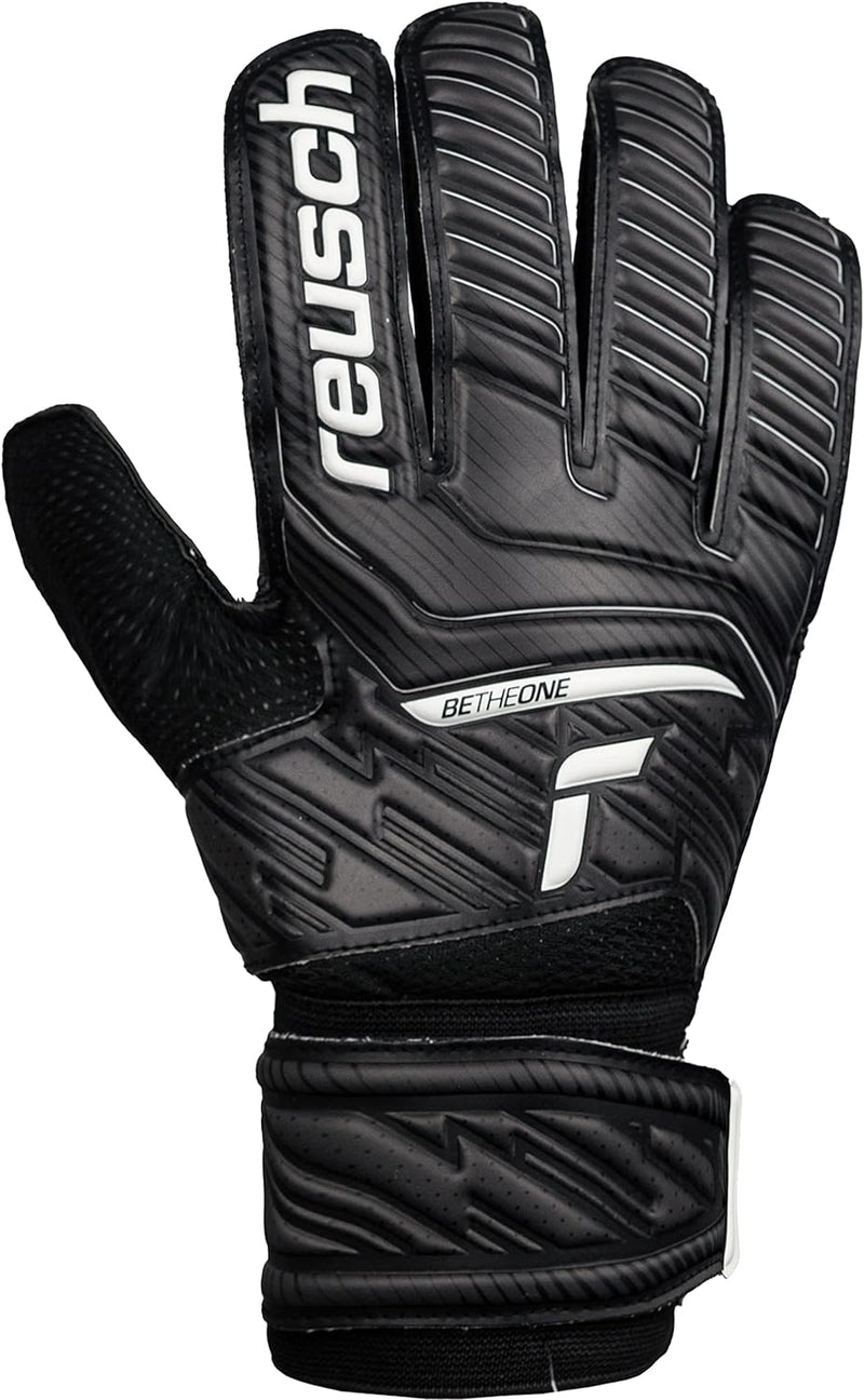 Reusch Herren Attrakt Unisex Torwarthandschuhe mit Aussennaht Schnitt und Solid Belag, Geeignet für
