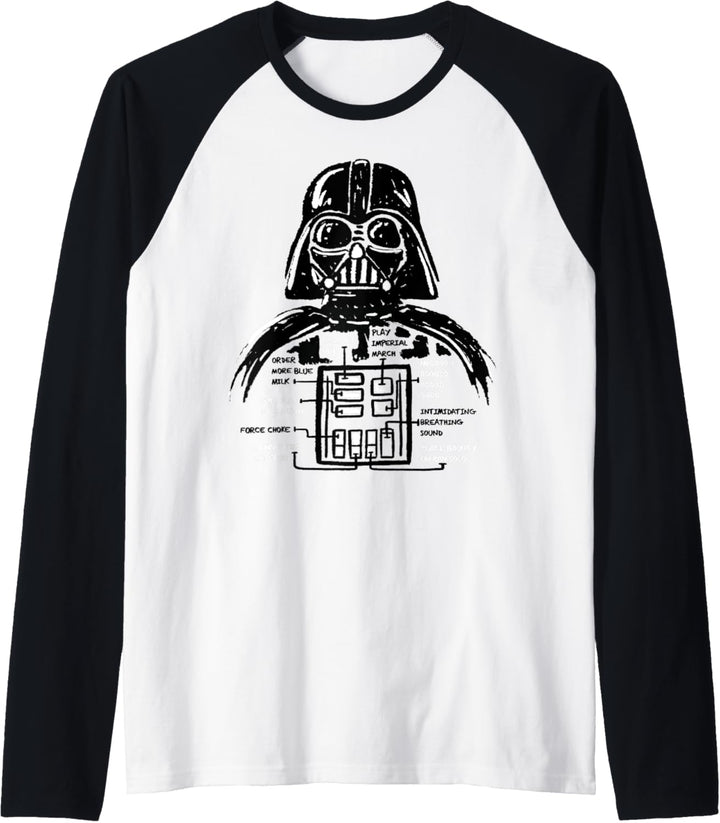 Star Wars Darth Vader Controls Raglan