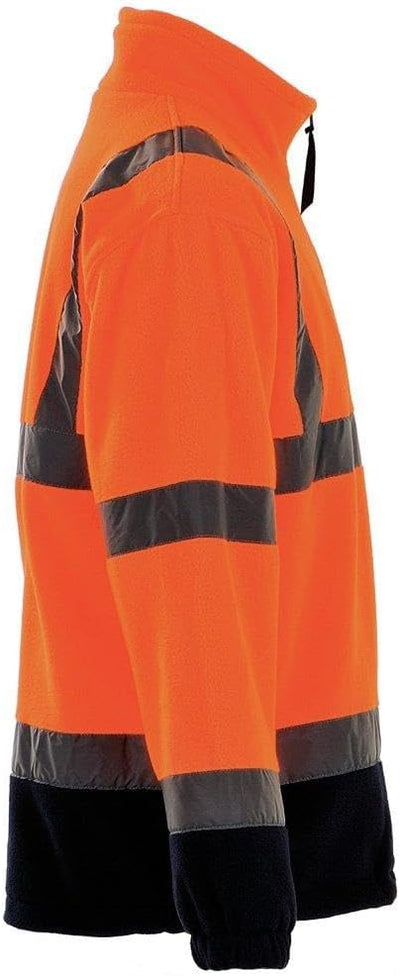 Portwest Männer F301ornxl Hi-vis Fleece mit Anti Pilling Ausr stung 300g 100 Polyester, Orange/Navy,