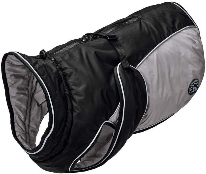 HUNTER UPPSALA EXTREME Hundemantel, Wintermantel, wasserabweisend, reflektierend, 25, schwarz/grau s