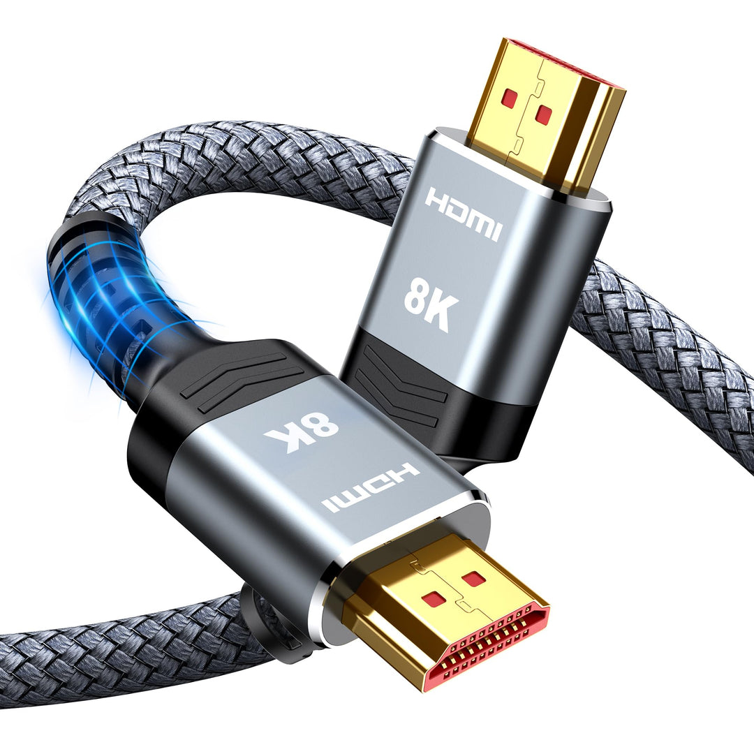 SNOWKIDS HDMI 2.1 Kabel 5M 8K, 2.1 48Gbps Highspeed 8K@60Hz HDMI Kabel 4K@120Hz 7680P DTS: X, HDCP 2