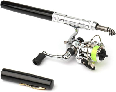 Lixada 1 Mt / 1,4 Mt Tasche Faltbare Angelrute Reel Combo Mini Pen Angelrute Kit Teleskop Angelrute