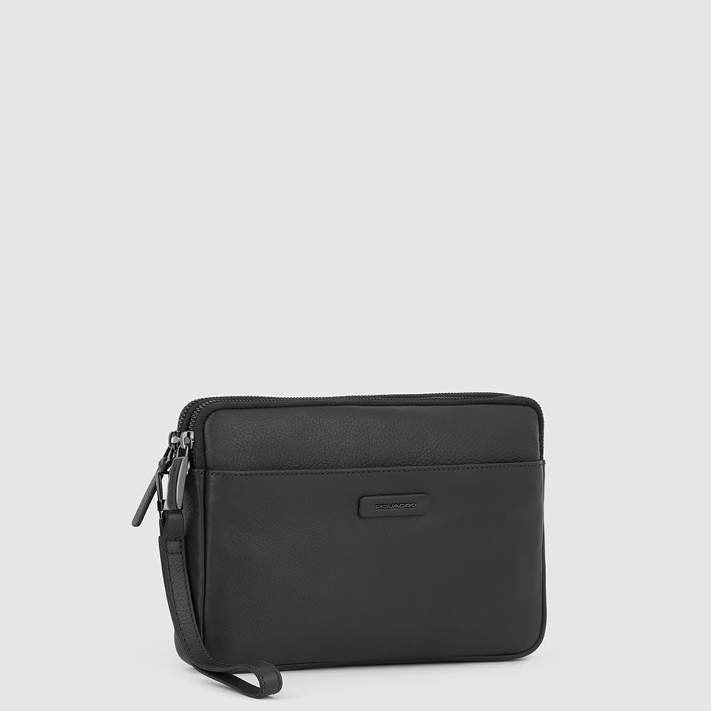 PIQUADRO POCHETTE X SCHWARZ AC6156MOSR/N modus restyling Kupplung Fronttasche Leder SCHWARZ ND Wahl=