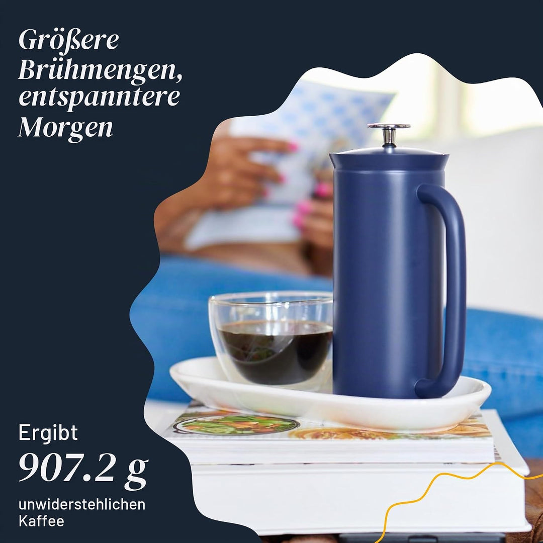 ESPRO - P7 French Press - Double Walled Stainless Steel Insulated Coffee and Tea Maker with Micro-Fi