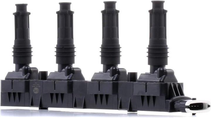 HELLA 5DA 193 175-861 Zündspule - 12V - 6-polig - inkl. Zündkerzenstecker - geschraubt