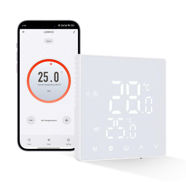 CNBINGO Thermostat Fussbodenheizung WLAN Smart Thermostat Heizung Digital Raumthermostat Fussbodenhe