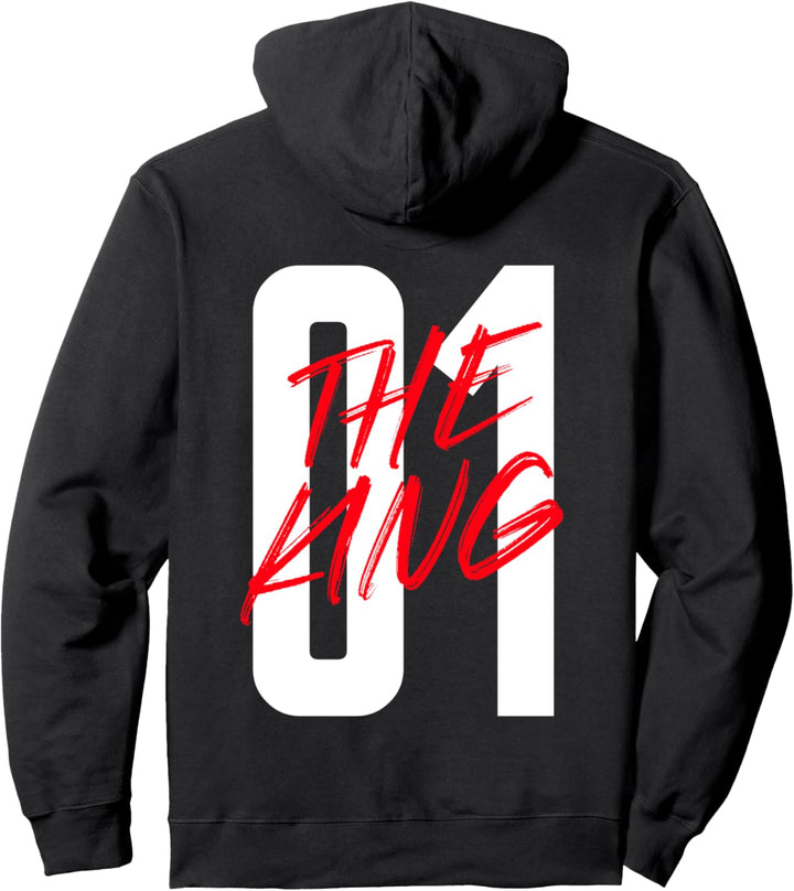 The King Pärchen Partnerlook Spruch Paar Pullover Hoodie