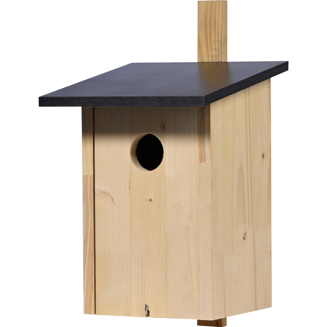 dobar® Klassischer Nistkasten für Stare und Spechte - Vogelbrutkasten zum Aufhängen - 22 x 25 x 32 c