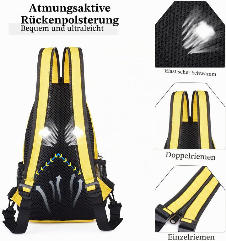 VARLIVOO Mode Damen Sling Bag Crossbody Bag Frauen Schultertasche Umhängetaschen Hiking Reisen Sling
