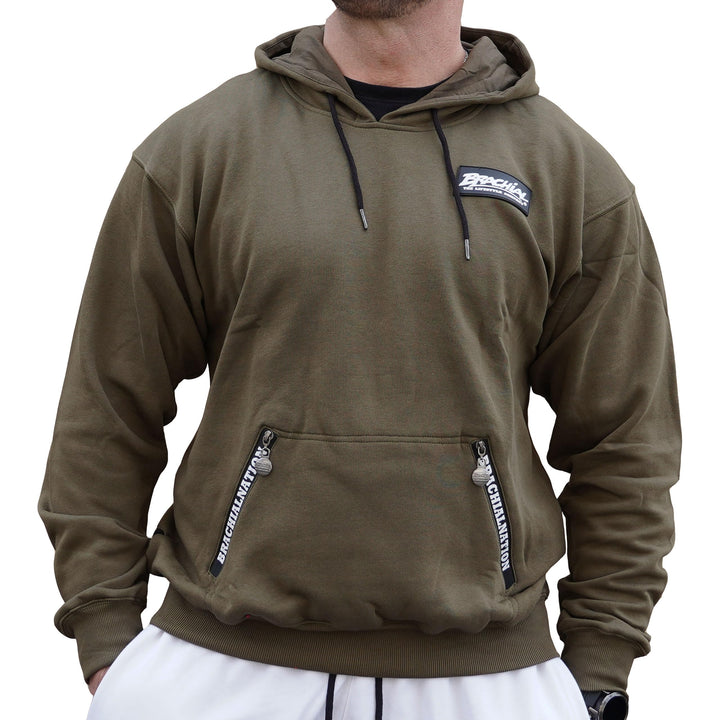 Brachial Premium Herren Kapuzenpullover Rude - Hoodie Sweatshirt Pullover mit Kapuze für Bodybuilder