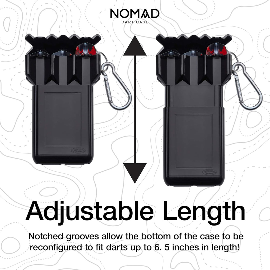 Casemaster Nomad Verstellbare Darttasche Schwarz, Schwarz