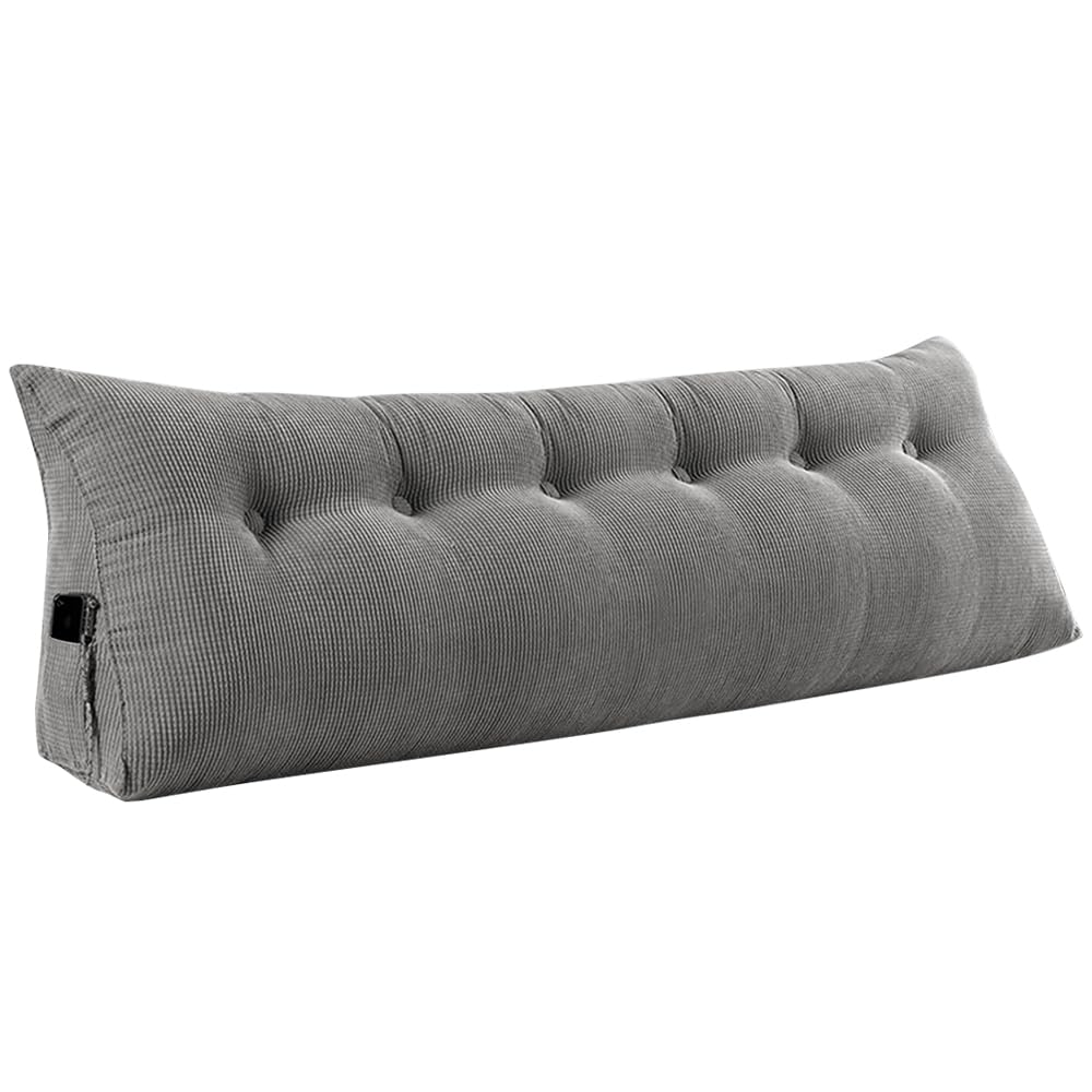 Lesekissen für Bett oder Sofa, dreieckig, Rückenlehne, Sofakissen, Kopfteil Baby, abnehmbare Hülle,