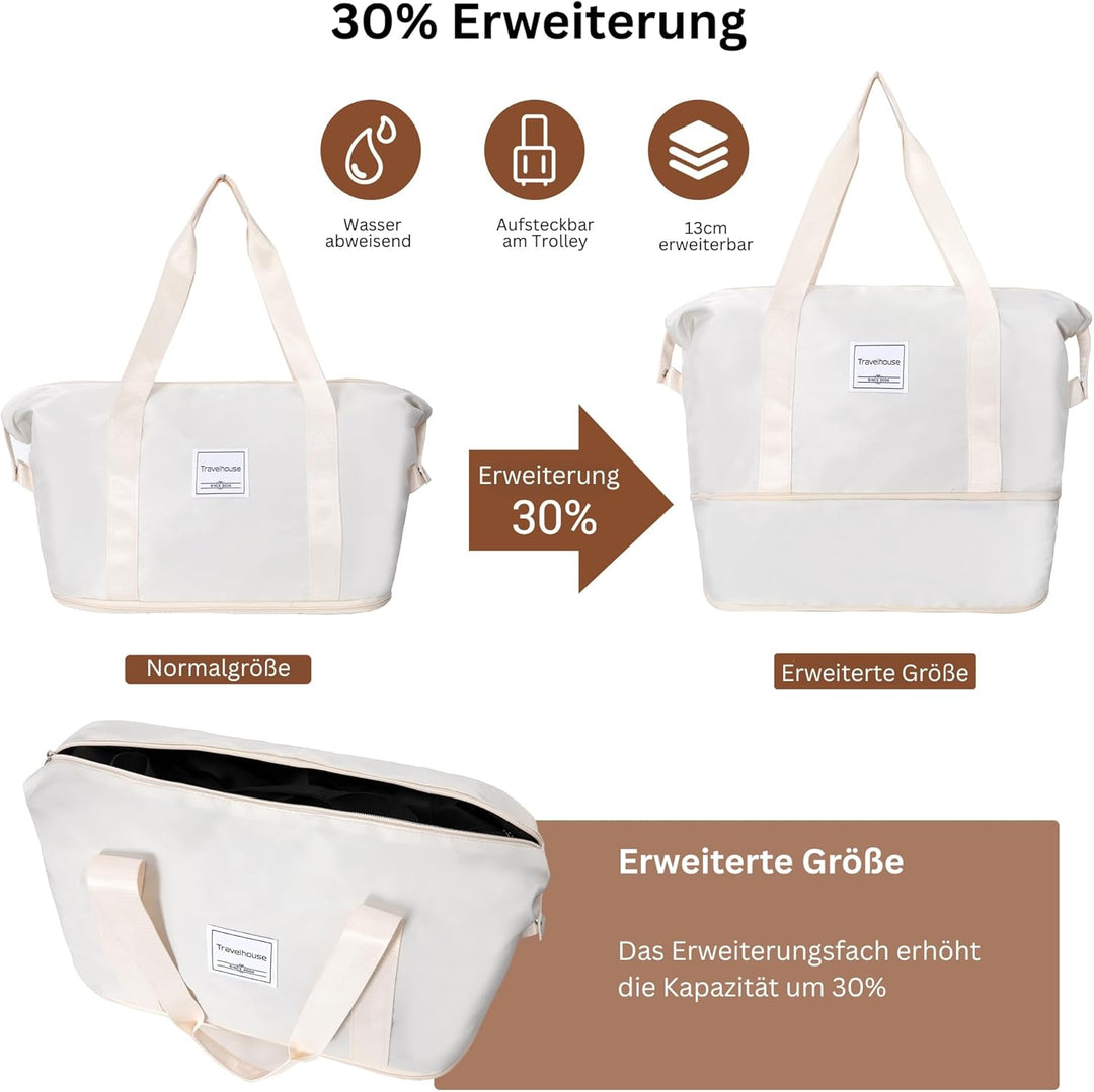 Travelhouse Ascona Kofferset 5-teilig – ABS Hartschale Trolley Set mit 4 Rollen, TSA-Schloss, Reiset