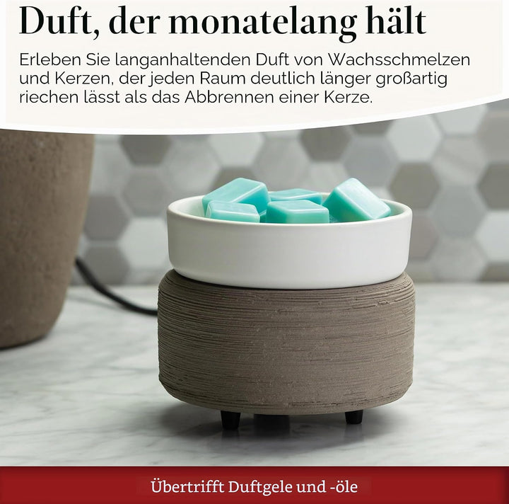 Candle Warmers Etc 2-in-1 Kerzen- und Duftwärmer zum Erwärmen von Duftkerzen oder Wachsschmelzen und