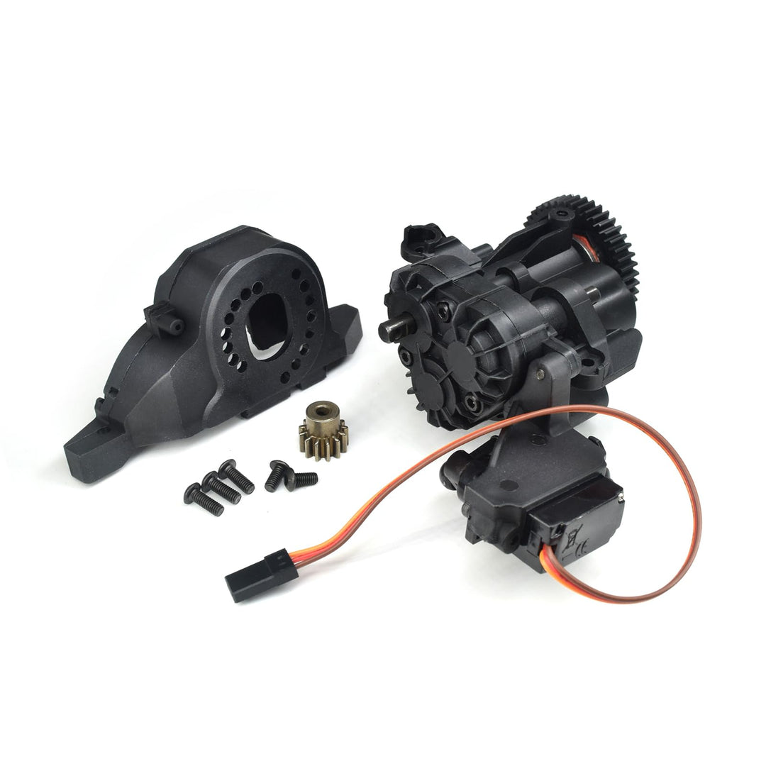JOYSOG Metallgetriebe mit 2 Gängen und internen Zahnrädern für Traxxas 1/10 TRX-4 TRX-6 RC Crawler A