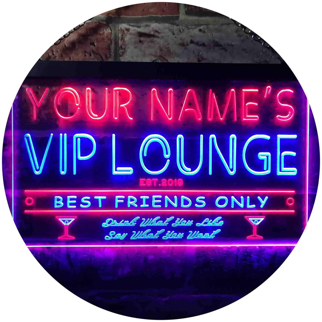 Personalized Your Name Est Year Theme VIP Lounge Bar Club Pub Dual Color LED Barlicht Neonlicht Lich