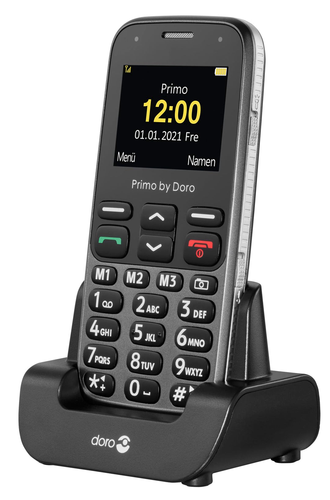 Primo 218 by Doro GSM Mobiltelefon mit grossem Fardisplay, Notruftaste, Taschenlampe, Ortung, inkl.