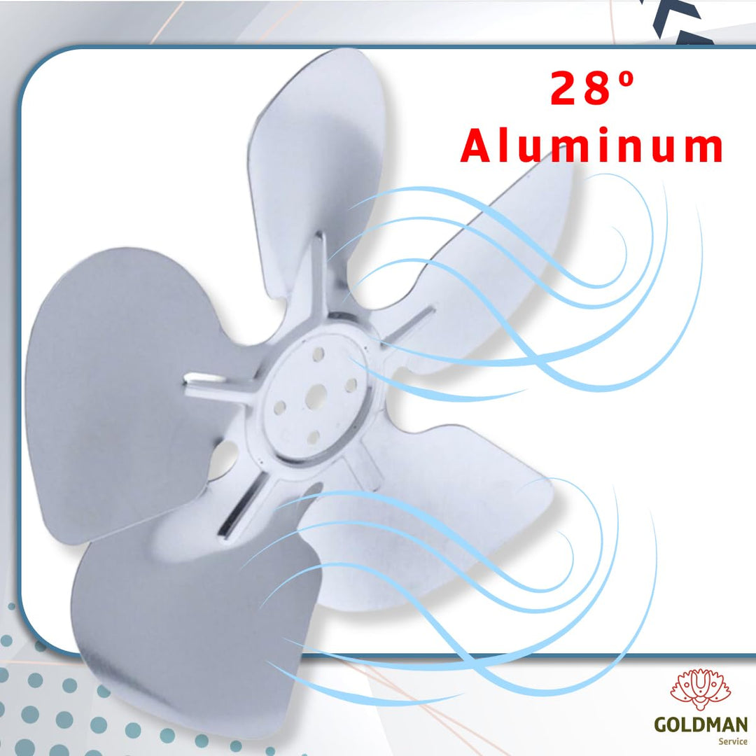 Ersatzblätter aus Aluminium für Ventilator-Motor, Flaschenventilator, kompatibel mit grossen Marken,