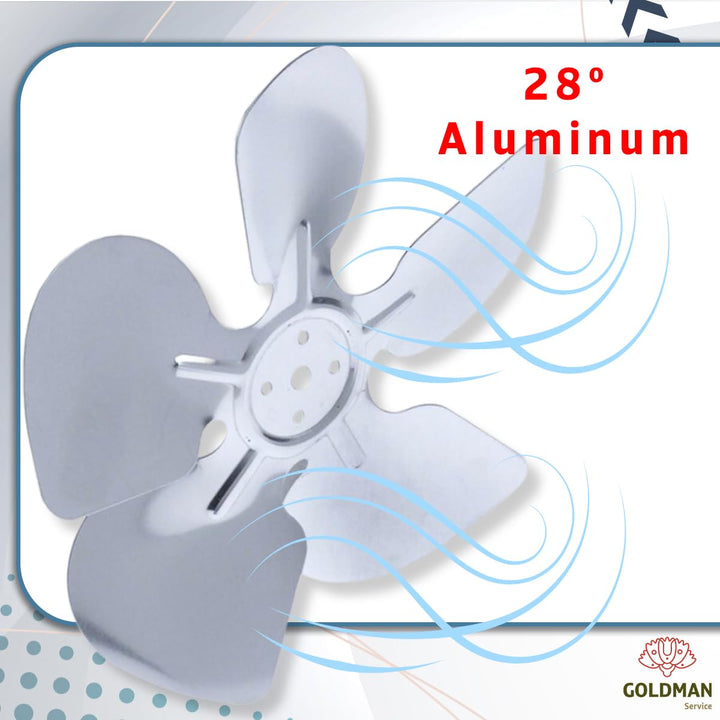 Ersatzblätter aus Aluminium für Ventilator-Motor, Flaschenventilator, kompatibel mit grossen Marken,