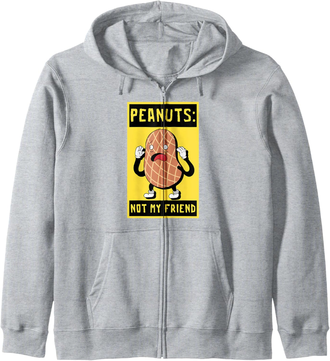 Peanuts Not My Friend Peanut Allergische Erdnussallergie Kapuzenjacke