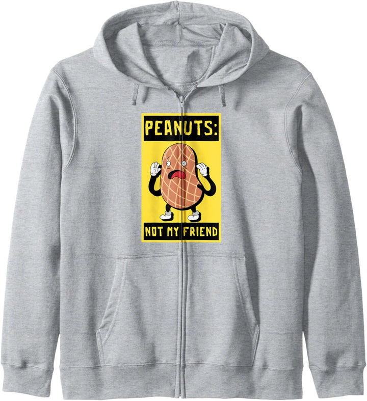 Peanuts Not My Friend Peanut Allergische Erdnussallergie Kapuzenjacke