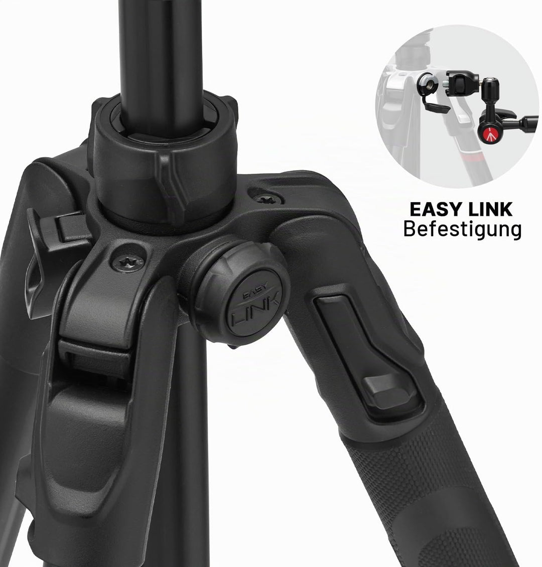 Manfrotto Befree Advanced AS, Kamerastativ, Drehverschluss, kompatibel mit Arca-Swiss, tragbares, ko