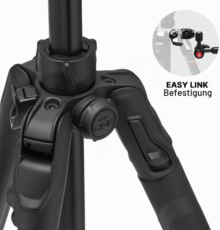 Manfrotto Befree Advanced AS, Kamerastativ, Drehverschluss, kompatibel mit Arca-Swiss, tragbares, ko