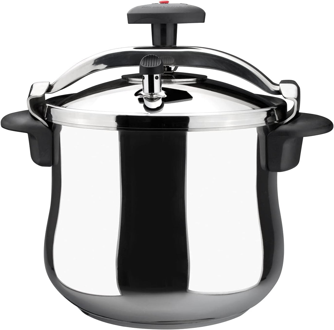MAGEFESA 01OPSTABO08 Traditioneller Schnellkochtopf Modell Star Pumpbeed 8L, Metall, gepumpt, 25.1 c