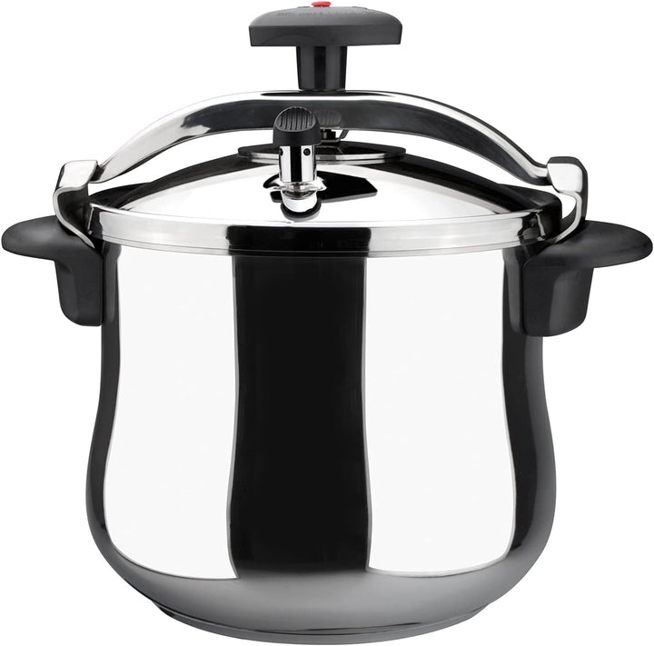 MAGEFESA 01OPSTABO08 Traditioneller Schnellkochtopf Modell Star Pumpbeed 8L, Metall, gepumpt, 25.1 c
