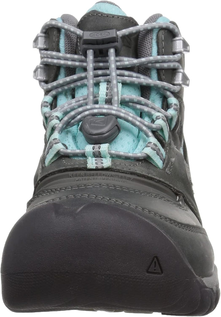 KEEN Unisex-Kinder Ridge Flex Mid wasserdichte Wanderstiefel 29 EU Grey Blue Tint, 29 EU Grey Blue T