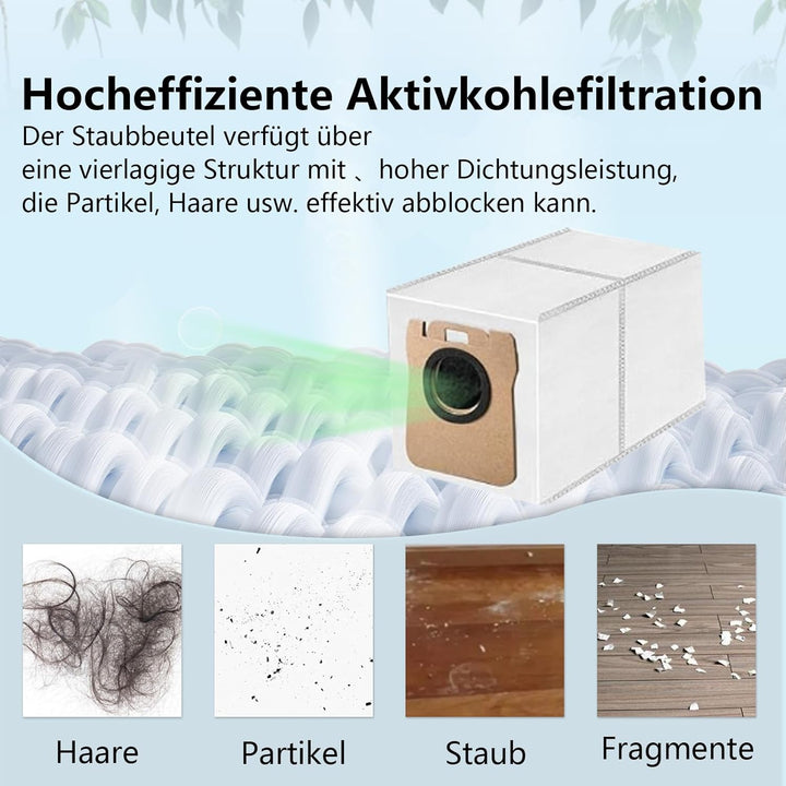 Zubehör für Tapo RV30 Max Plus/ RV30 Max/ RV20 Max/ RV20 Max Plus Staubsauger, 2 Hauptbürste, 6 Filt