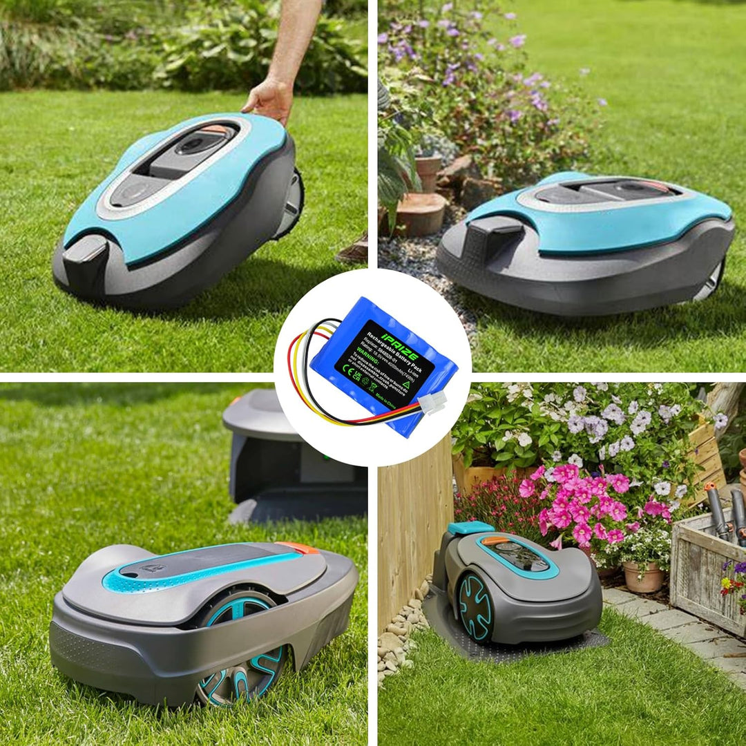 iPrize 18.5V 4000mAh Li-Ion Ersatzakku für Gardena Sileno R100Li, R130Li, R160Li, für Husqvarna Auto