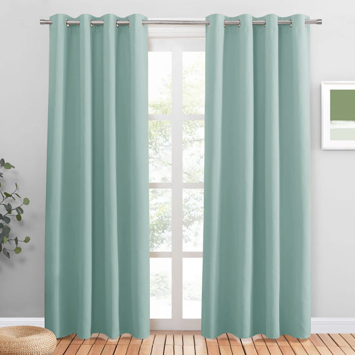 PONY DANCE Verdunklungsvorhänge Thermovorhang mit Ösen Gardienen 2-Set H 210 x B 132 cm Gardinen Woh