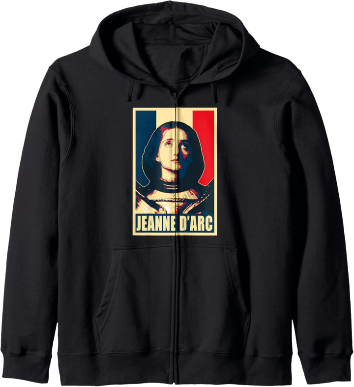 Jeanne D'Arc Joan Of Arc Retro Frankreich Poster Propaganda Kapuzenjacke