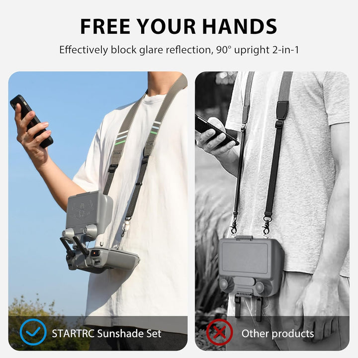 STARTRC Mini 5 Pro Sonnenblende mit Gurt für DJI mini 5/4/3 pro/Air 3S/Air 3 Zubehör, Sonnenschutz f