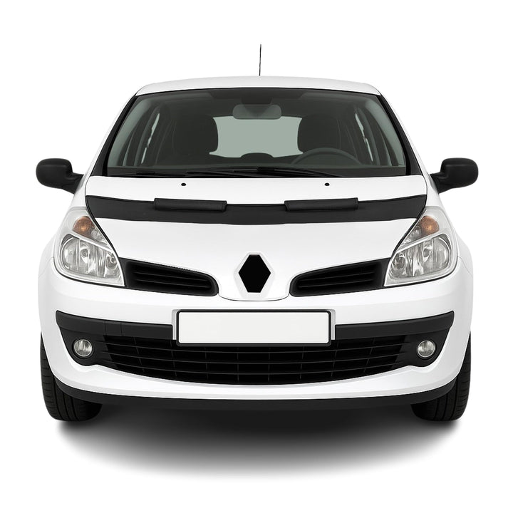 Haubenbra Bonnet Bra Steinschlagschutzmaske kompatibel mit Renault Clio 2005-2012 1x Halb Motorhaube