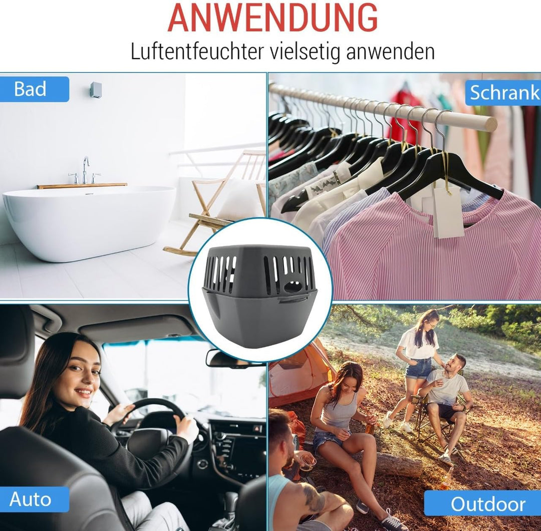 4 x Box [recyceltes Kunststoff] + 8 Granulat 400 Vanorell Raumentfeuchter Luftentfeuchter reduziert