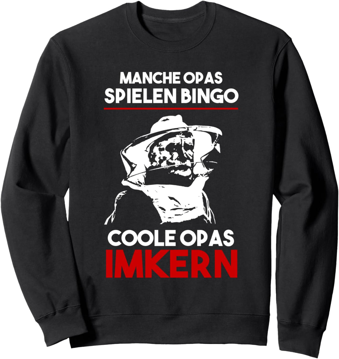 Manche Opas Spielen Bingo Coole Opas Imkern Imker Sweatshirt