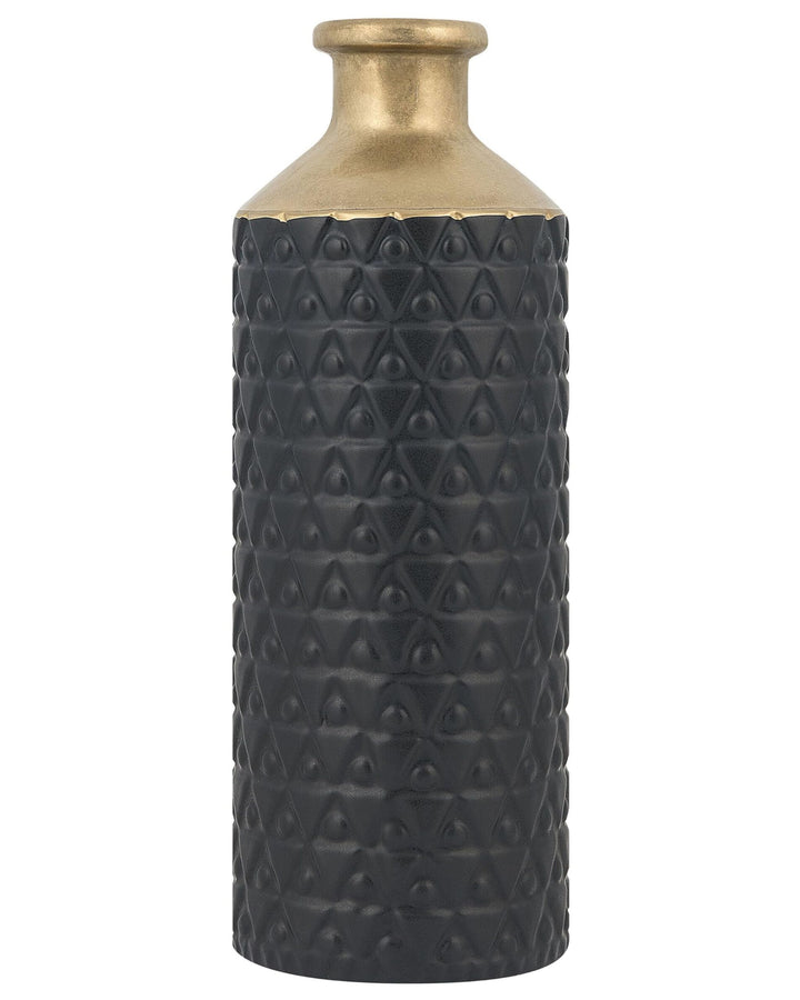 Hohe Vase im antiken Stil schwarz Arsin