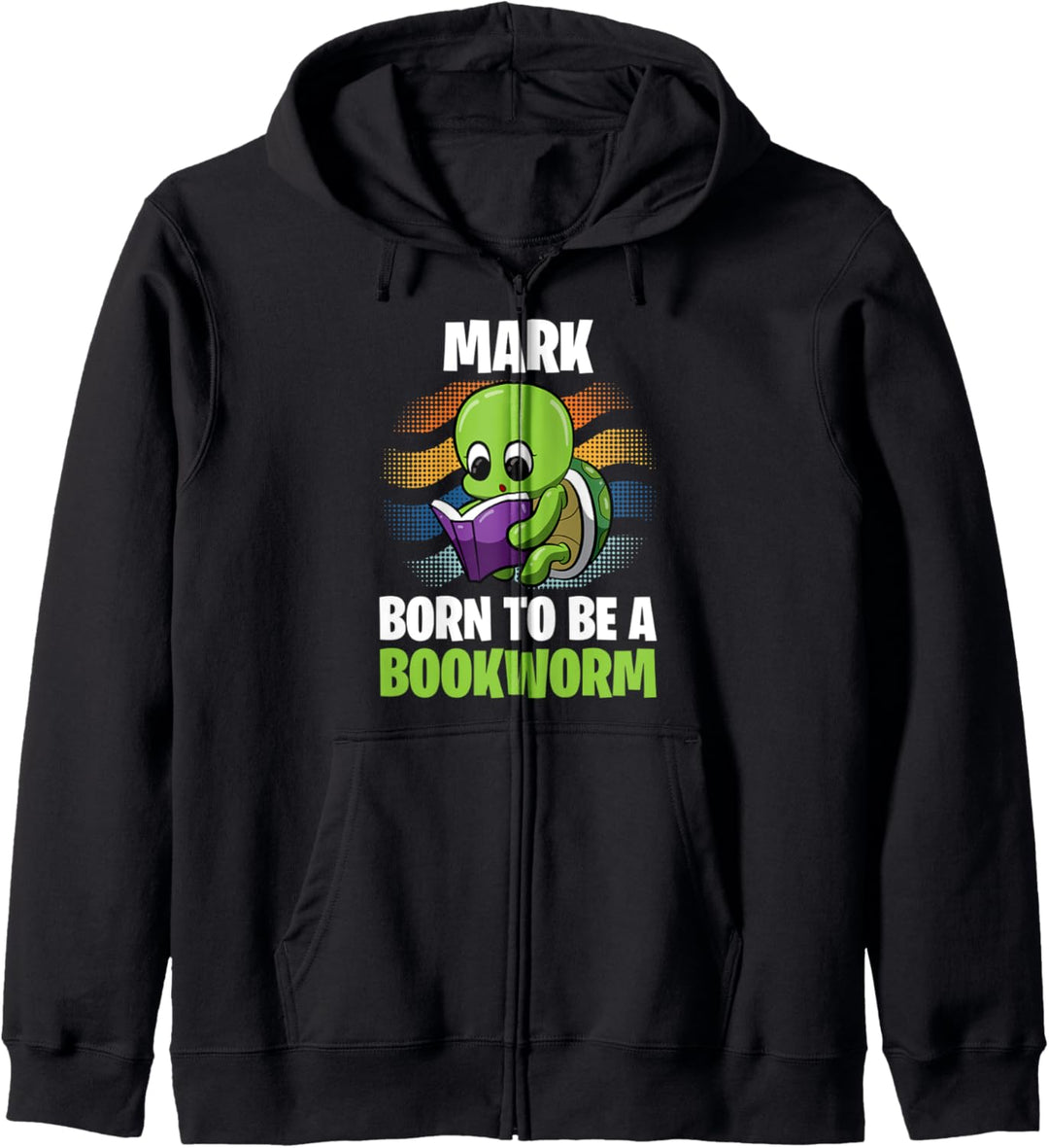 Mark - Born To Be A Bookworm - Personalisiert Kapuzenjacke