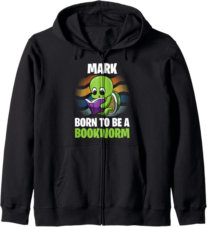 Mark - Born To Be A Bookworm - Personalisiert Kapuzenjacke
