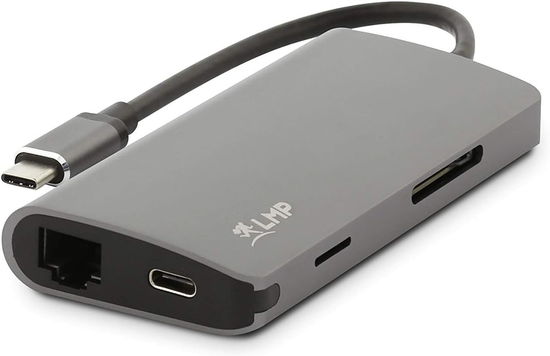 LMP 15954 USB-C Mini Dock - 8-Port USB-C Mini-Dock mit HDMI, USB 3.0, Ethernet, SD/MicroSD, USB-C