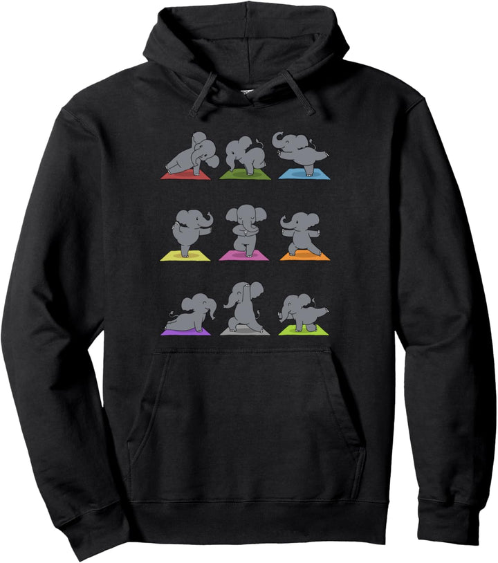 Elefanten Yoga Pullover Hoodie